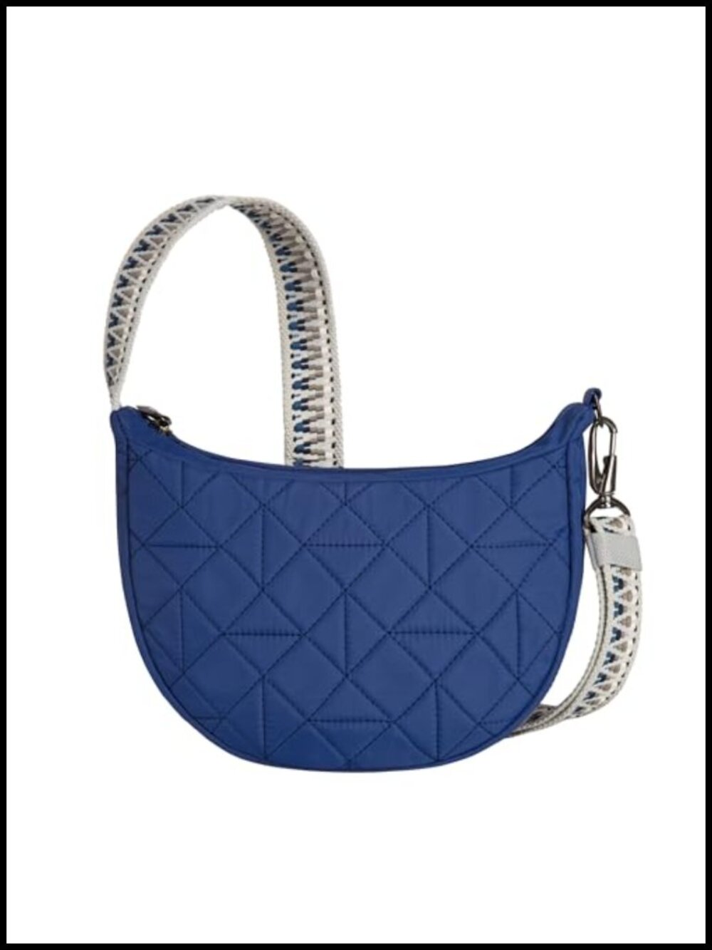 Travelon Anti-Theft Boho Crescent Crossbody Bag Slash Resistant RFID